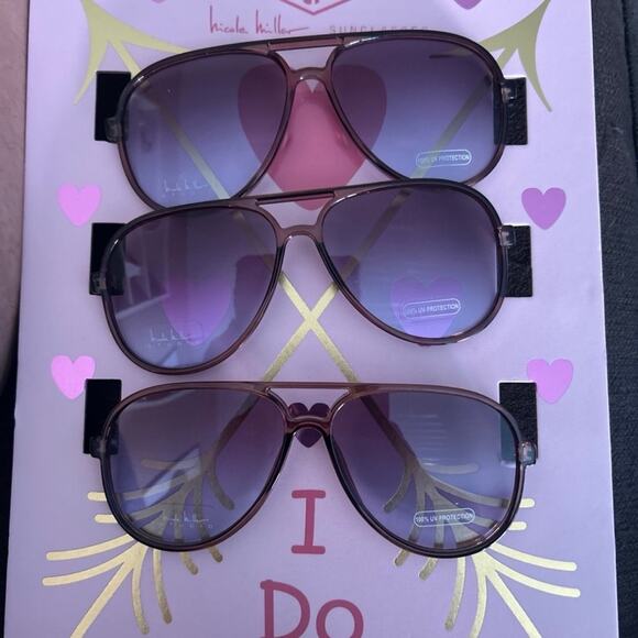 BNIP Nicole Miller “I do Crew,” set of 3 aviators LAST CHANCE - Picture 2 of 7
